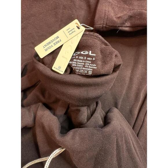 OGL Womens Midi Dress Size S Ruby Berry Turtleneck A-Line Heat-Tech Warm - Picture 4 of 4